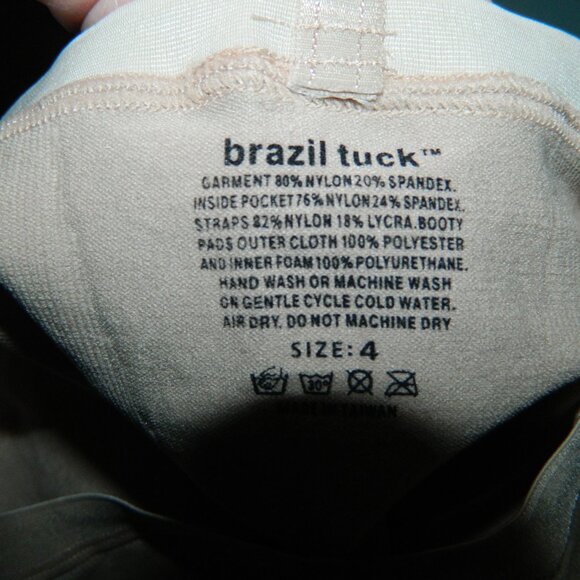 Brazil Tuck Butt Lift Pads Shapewear Size 4 (CC-30) - Picture 2 of 5